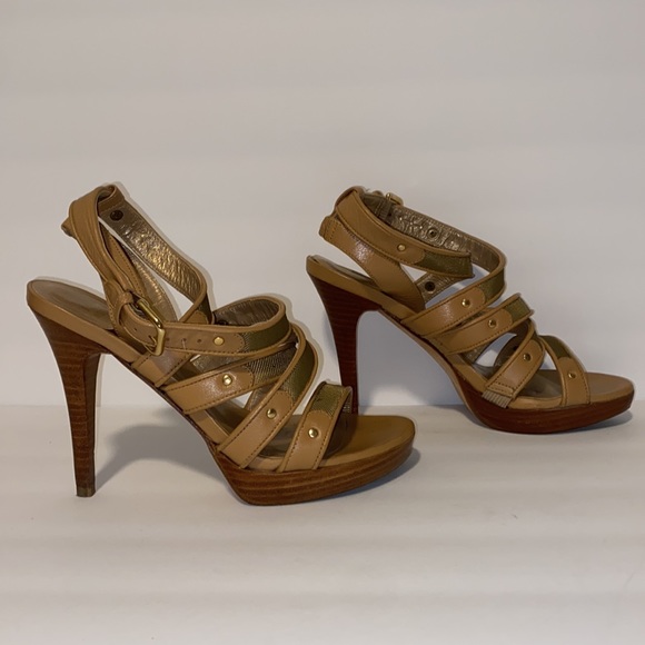 Stuart Weitzman Sexy Nude/Mesh Strappy Stiletto Heels! - Picture 2 of 9